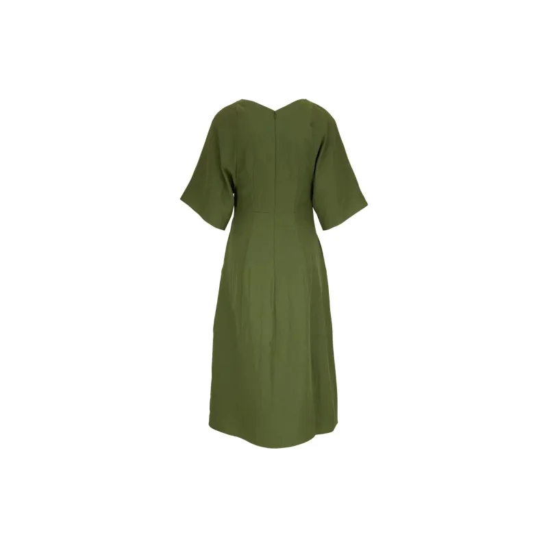 VINCE Short sleeve V neck Dress-1