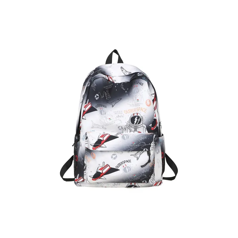 Moonshine Nylon Large Capacity Backpack Unisex Multicolor-2
