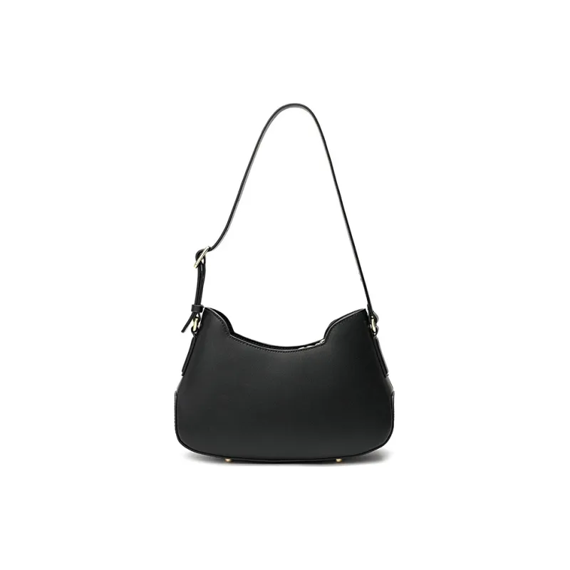Ancient Yi Xi Cow Leather Cheongsam Mom Underarm Shoulder Bag Women's Black-2