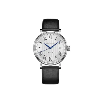 Sea Gull Classic Collection Automatic Mechanical Movement Leather Strap Watch Men's Watches White Dial