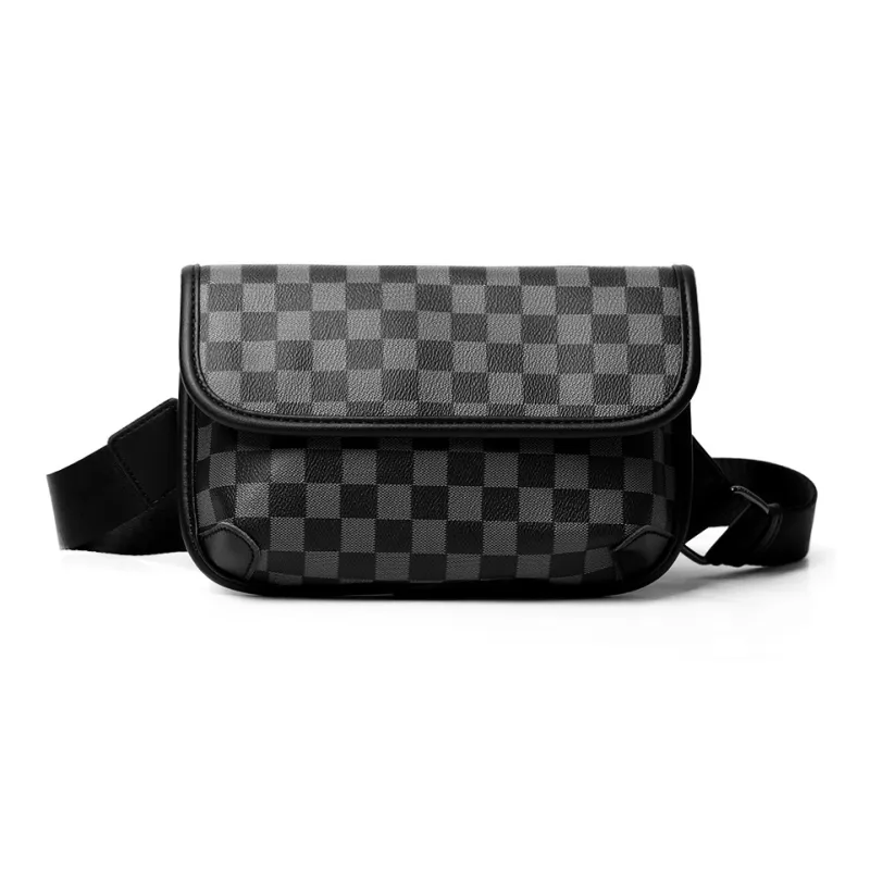 Fillove PU Crossbody Bag, Sling Bag Regular Men's Khaki & Coffee/Gray/Khaki/Dazzle Black-12