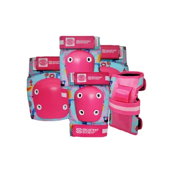 SKATING START Roller Skating Protective Gears Unisex Red Blue