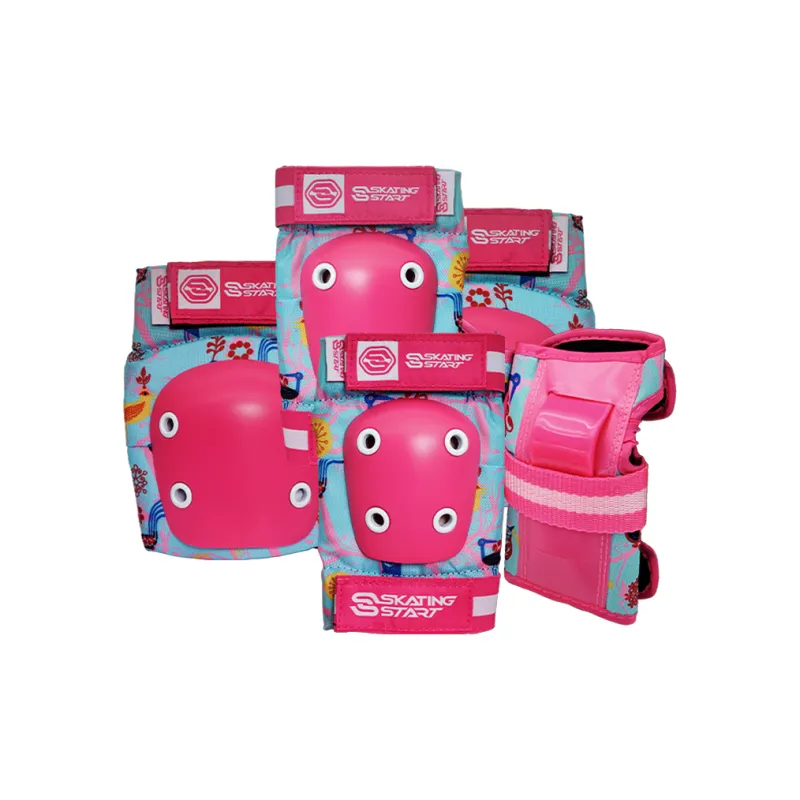 SKATING START Roller Skating Protective Gears Unisex Red Blue-0