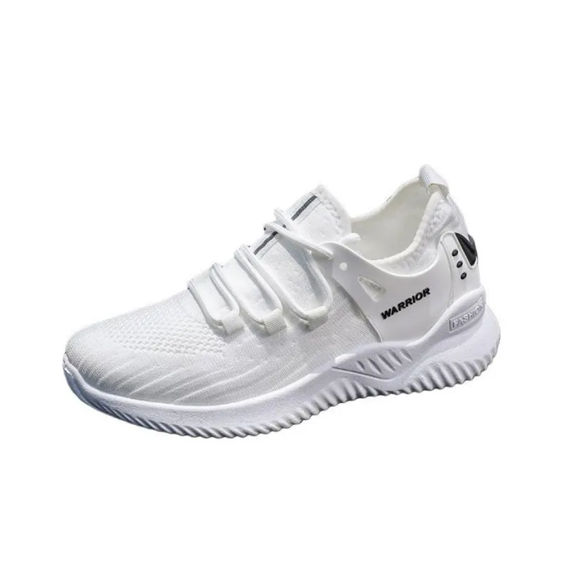 Warrior Cushioned Slip Resistant Low Top Casual Running Shoes Women's White-2