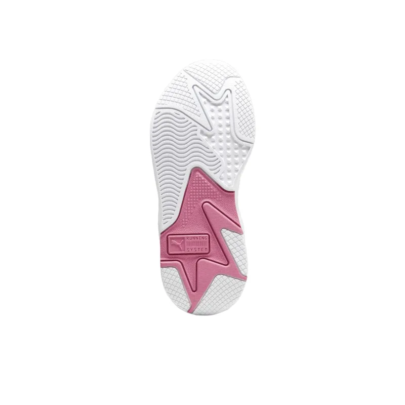 PUMA RS X Retro Resort Cushioning, Slip Resistant, And Abrasion Resistant Low Top Casual Shoes Women's White Pink Green-4