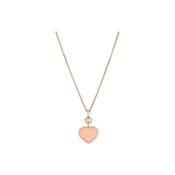 CHOPARD 18K Rose Gold Necklaces Women's Rose Gold