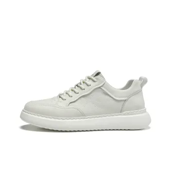 HLA Versatile Classic Breathable White Sneakers Height Increasing Comfortable Casual Skateboard Shoes Men's