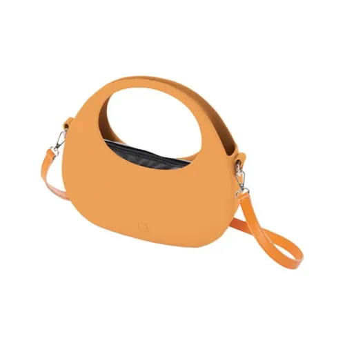 O Bag Thermoplastic Compound Crossbody Bag Shoulder Bag Women's Orange-Colored