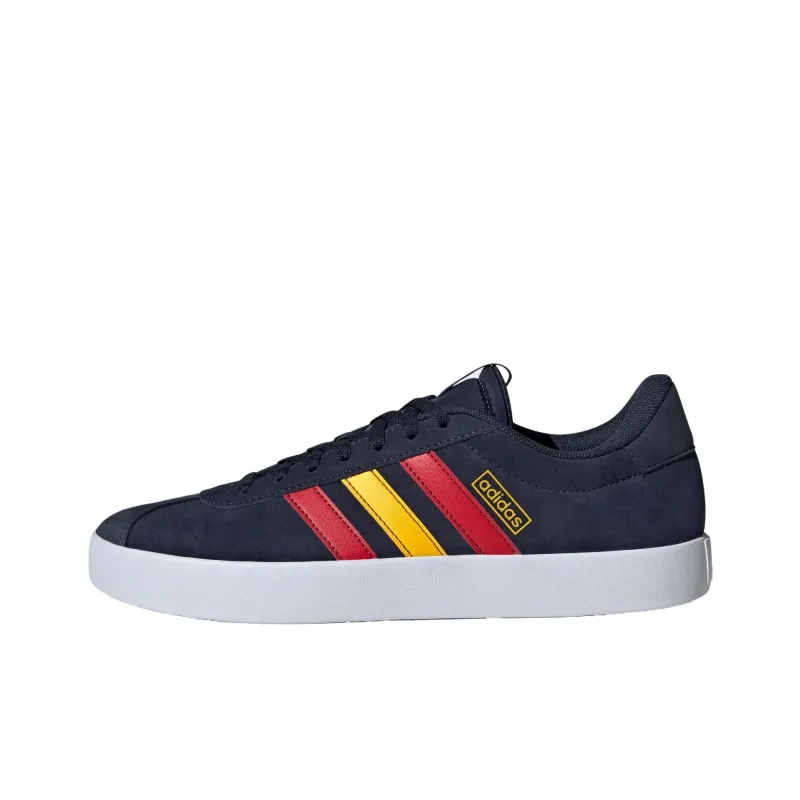 Adidas VL COURT 3.0 Anti Slip Wear Resistant Low Top Skateboard Shoes Unisex Blue Red Yellow-0