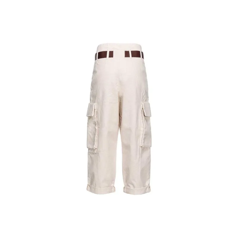 PINKO Belted Cargo Trousers-1