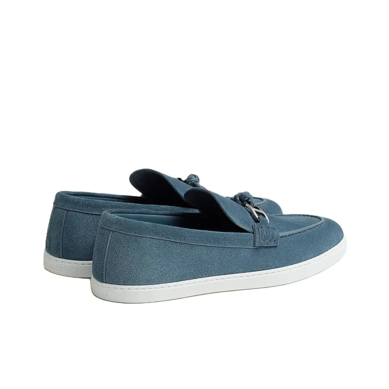 HERMES Ignacio Loafers Men's Blue-2