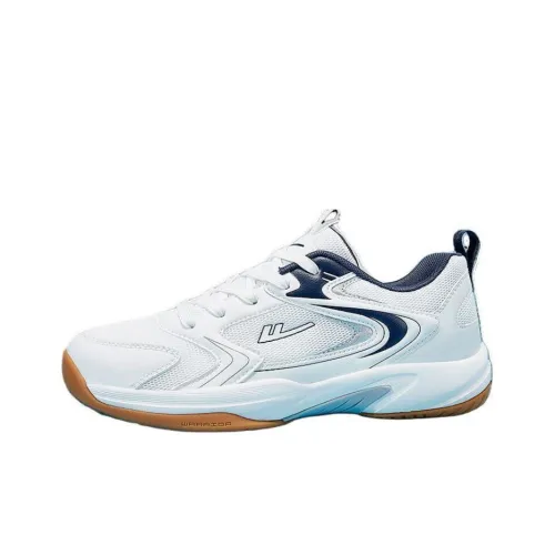 WARRIOR Tennis Shoes Men Low-Top Standard White/Light Blue