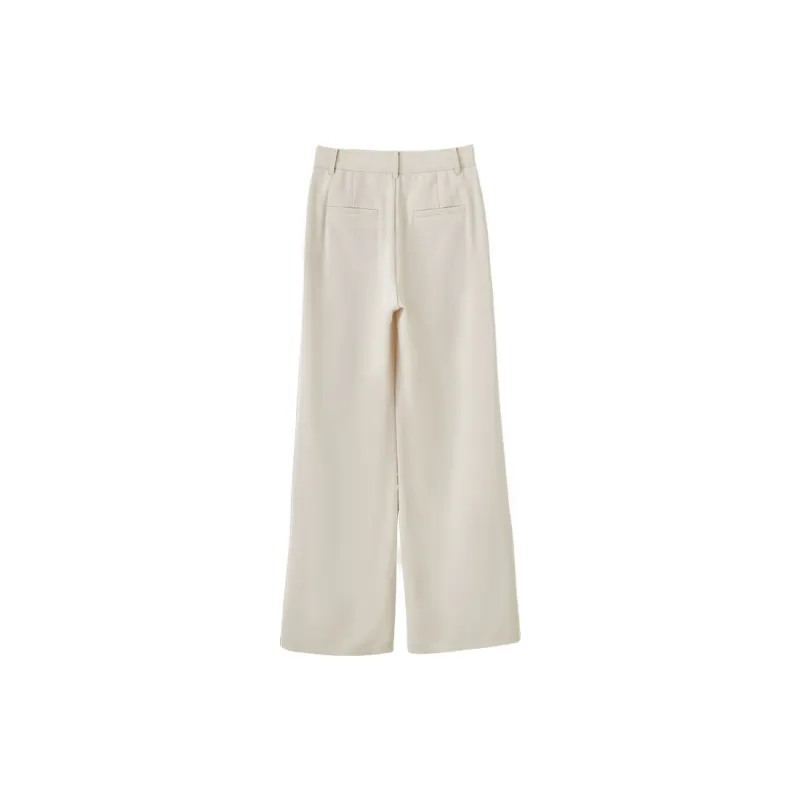 XIANGYING Casual Pants Women's Beige-1