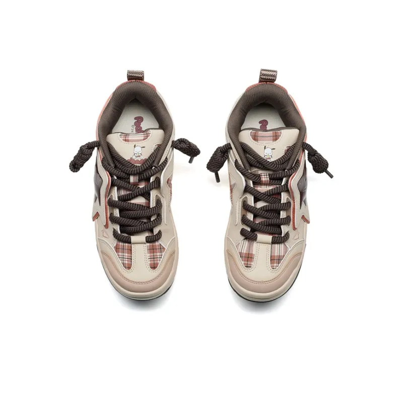 XTEP Sanrio Co-branded Low-Top Skateboard Shoes Men's Hazelnut/Red Clay Orange-4