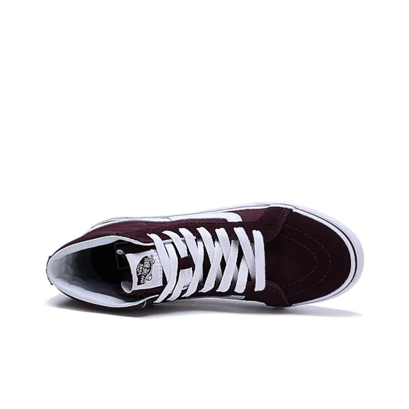 Vans SK8 HI Slim Sneakers Deep Wine Wine Red Women's-3