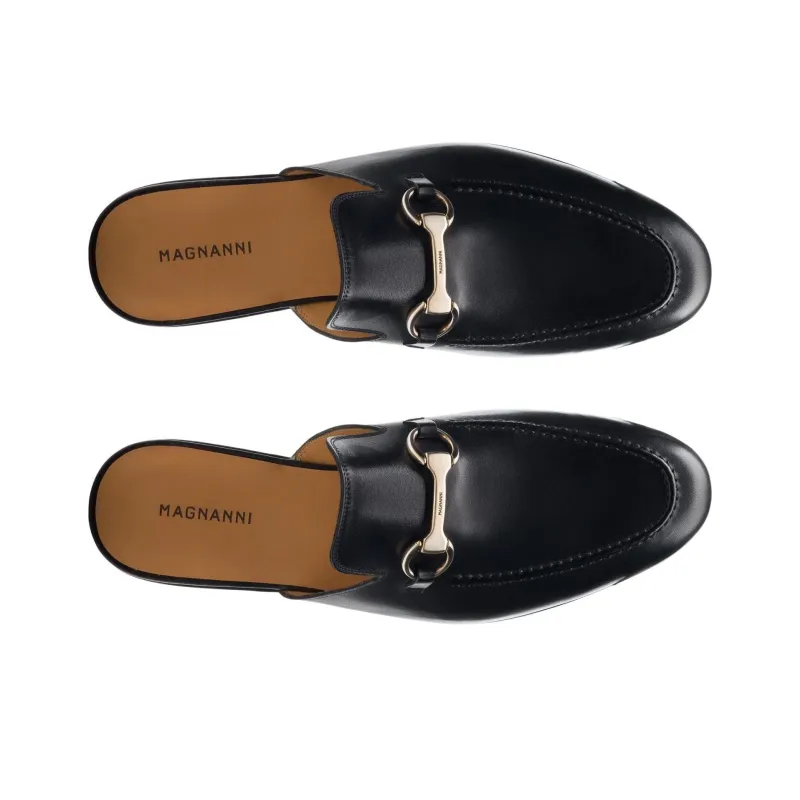 Magnanni Wrap-toe Slippers Men's Black-3