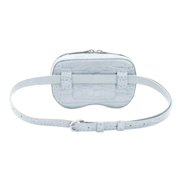 SENREVE Genuine Leather One Shoulder Crossbody Fanny Pack Women's Blue-2