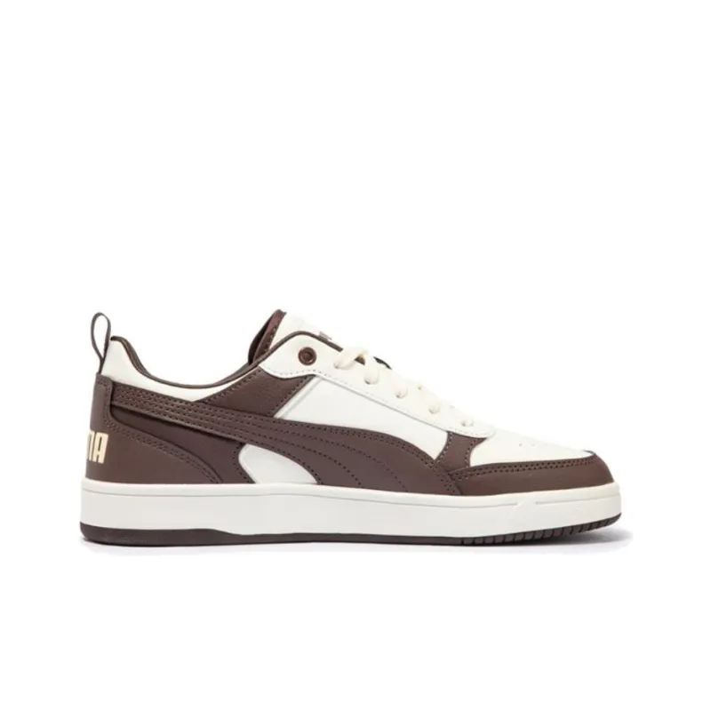 PUMA DRIBBLE Anti Slip Wear Resistant Low Top Skateboard Shoes Unisex Tan-1