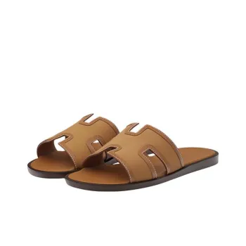 HERMES Stylish Sandals Men's Brown