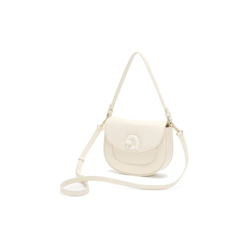 SNOOPY Pu Shoulder Bag Crossbody Bag Regular Women's Ecru-2