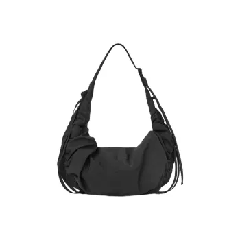 COS Polyamide Blended Cotton Hobo Bag Crescent Moon Bag Handbag Shoulder Bag Mini Women's Black