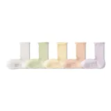 White+Verdant Green+Light Yellow+Light Apricot+Lavender