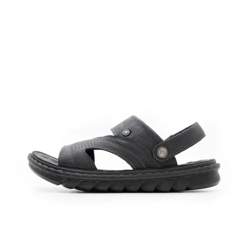 Satchi Beach Sandals Men Black