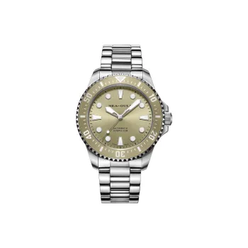 Sea Gull Ocean Series Automatic Mechanical Movement Steel Strap Watch Men's Watches Green Dial