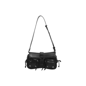 Carksky PU Shoulder Bag Regular Women's Black
