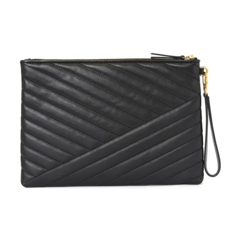 TORY BURCH Sheepskin Clutch Regular Women's Black-3