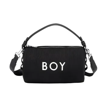 Boy London Fabric Shoulder Bag Crossbody Bag Handbag Regular Unisex Black