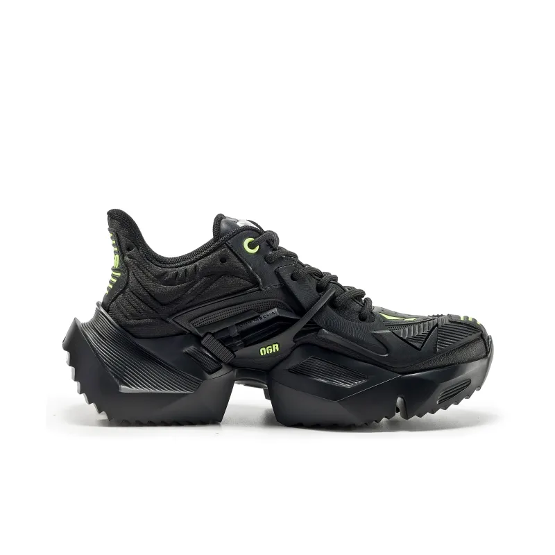 OGR Mecha Classic 2.0 Collection Low-Top Chunky Sneakers Unisex Hard Core Black-1