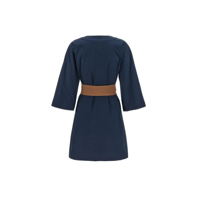 MaxMara Leila V Neck Belted Dress-1