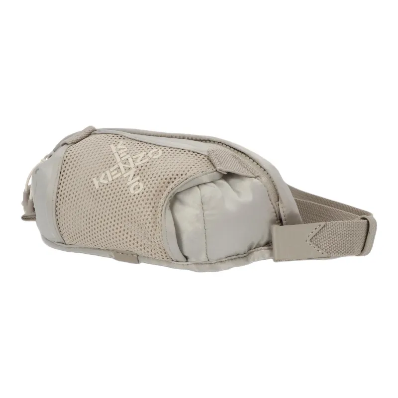 KENZO Nylon Fanny Pack Unisex Gray White-3