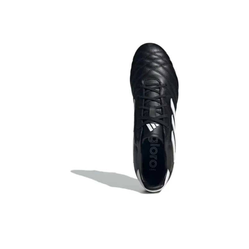 Adidas COPA GLORO SG Metal Long Studs Natural Ground Anti Slip Wear Resistant Rugby Shoes Unisex Black White-4