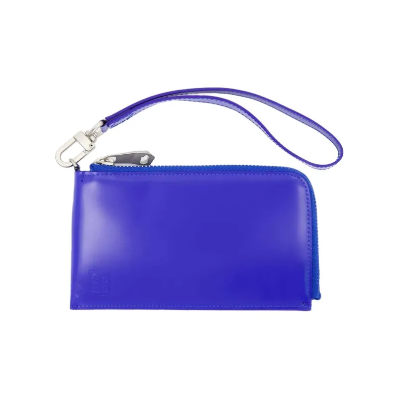 ADER ERROR Smooth Calf Leather Wallet Regular Unisex Blue-1