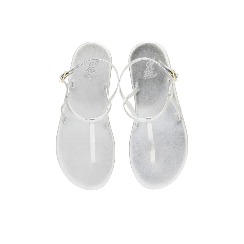 ANCIENT GREEK SANDALS Lito Strap Sandals Women's Silver-4