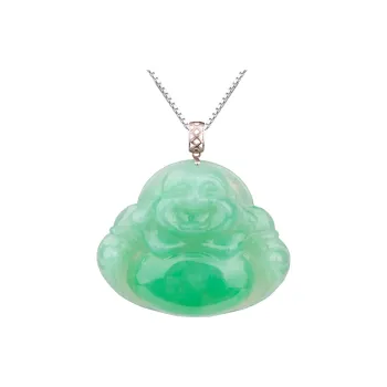 Clear Snow Glutinous Jade Jadeite Necklaces Unisex