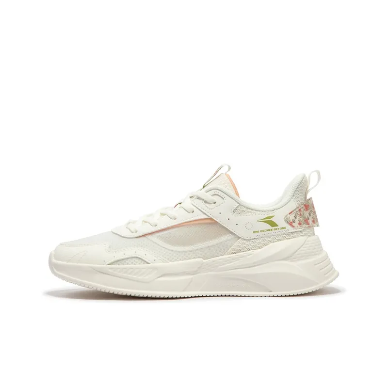361° Lightweight Comfort Anti-Slip And Wear-Resistant Breathable Low-Top Casual Shoes Women's Peach Pink Sand-0