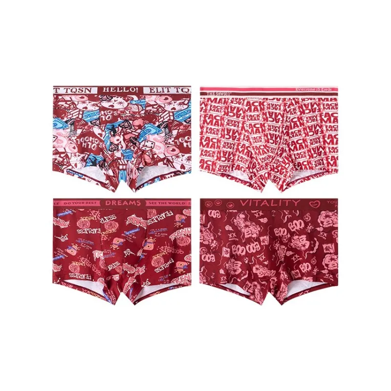 H YXIANG Underpants Men's 4 Pack-3