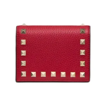 Valentino Garavani Rockstud Foldover Top Wallet