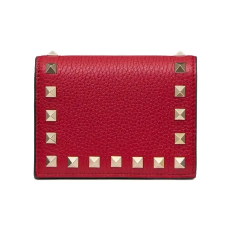 Valentino Garavani Rockstud Foldover Top Wallet-0