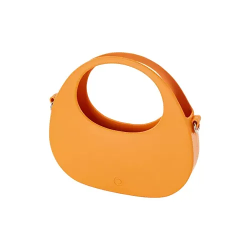 O Bag Thermoplastic Compound Handbag Women's Orange-Colored