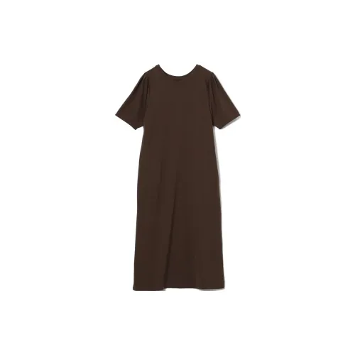Beams Short Sleeved Dresses Women's Brown