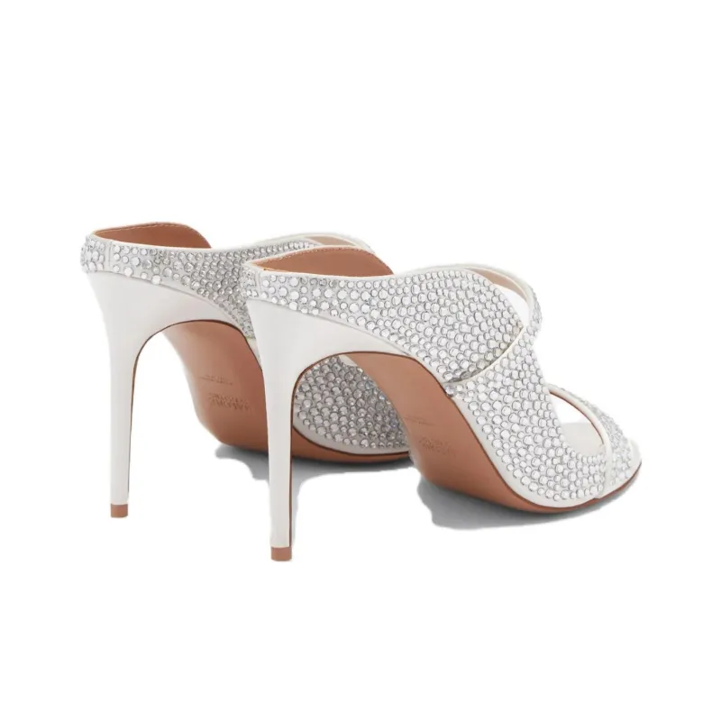 Malone Souliers Carlotta 90mm Satin Mules-2