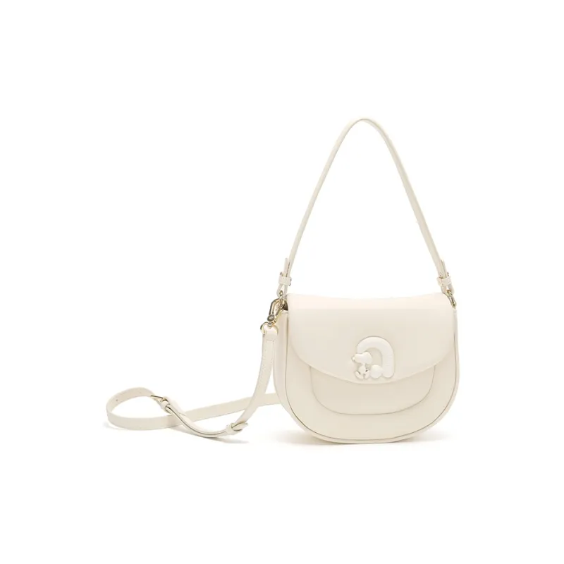 SNOOPY Pu Shoulder Bag Crossbody Bag Regular Women's Ecru-1