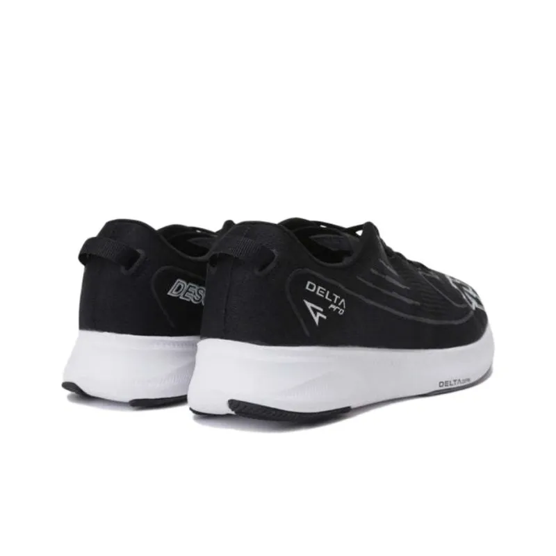 DESCENTE DELTA Abrasion Resistant Breathable Low Top Running Shoes Unisex Black White-3