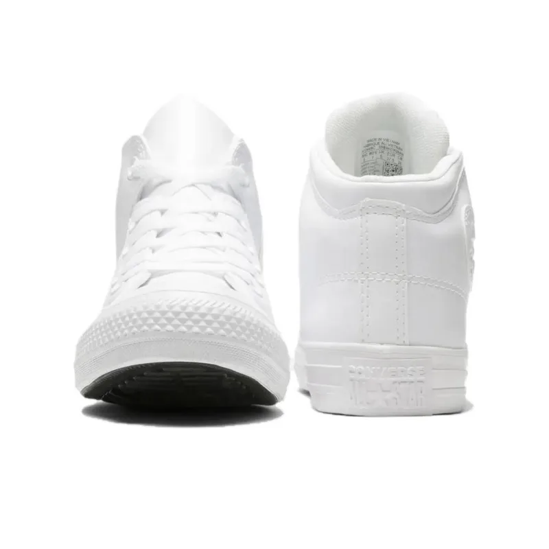 Converse Chuck Taylor All Star Slip Resistant Mid Top Canvas Shoes Unisex White-4