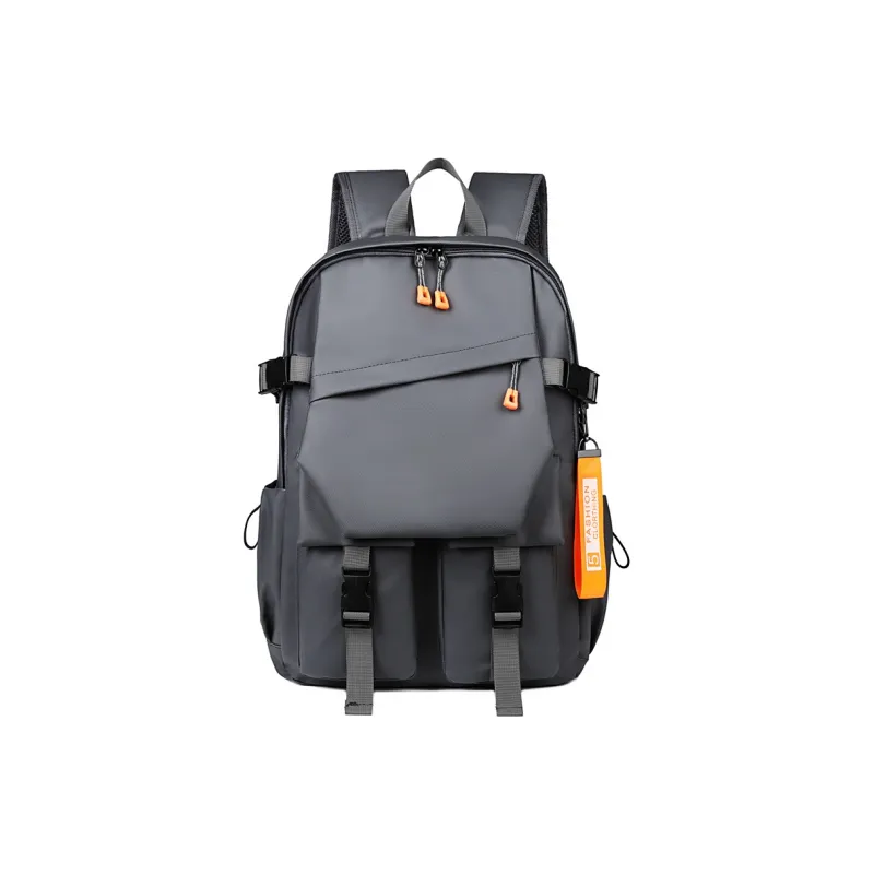 BAODIDAISHU Water Resistant Membrana Dermalis Backpacks Unisex Black/Gray/Dark Gray/Red/Dark Blue-14