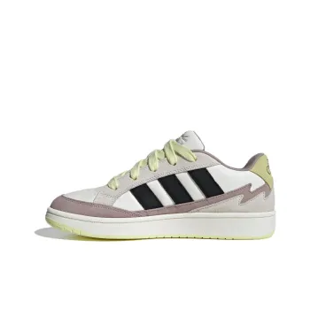 Adidas CARD Anti Slip Wear Resistant Low Top Skateboard Shoes Unisex White Black Purple